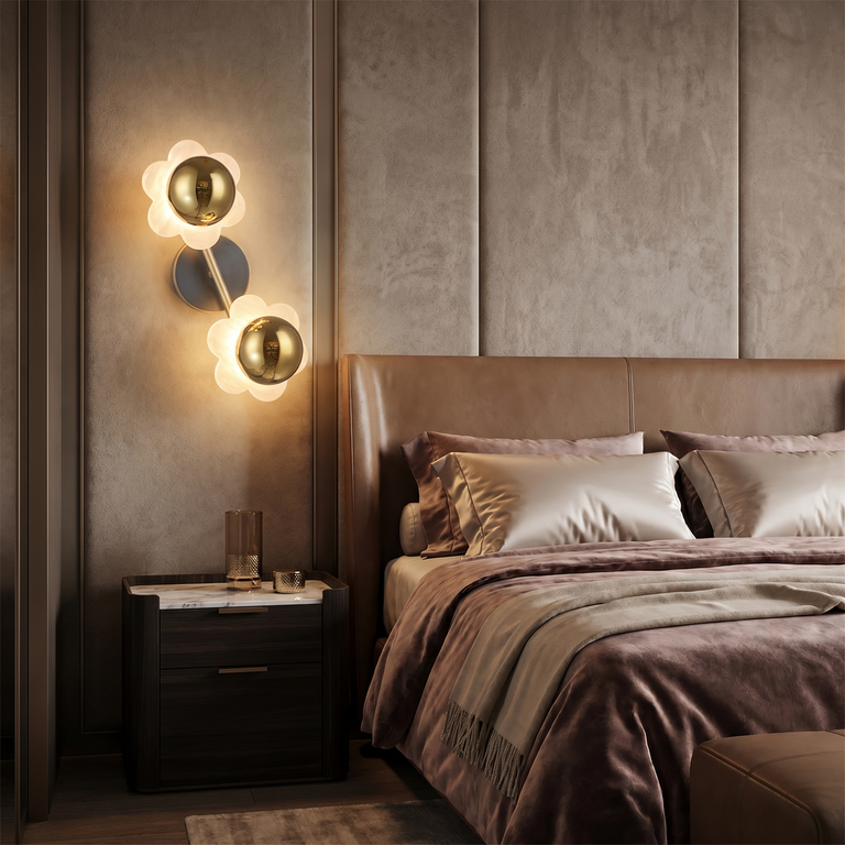 Brass Flower Wall Alabaster by Dalmivik, product or room detail view