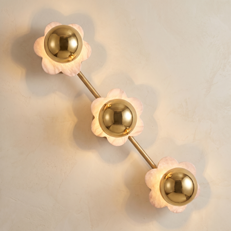 Brass Flower Wall Alabaster by Dalmivik, product or room detail view