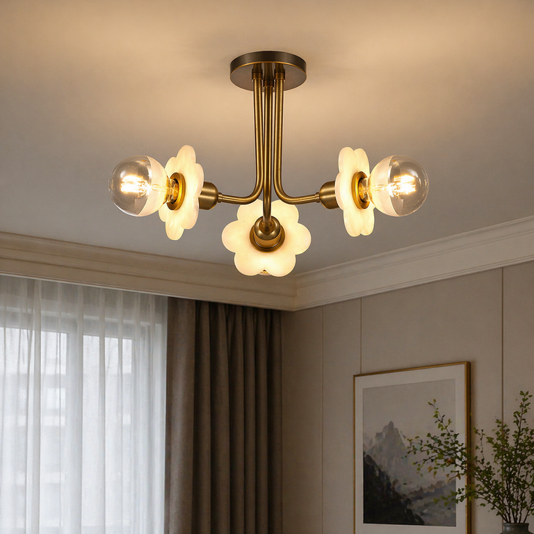 Ceiling 3-orb Alabaster by Dalmivik, product or room detail view