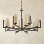 Cylinder 3-arm Alabaster Pendant Light by Dalmivik, product or room detail view
