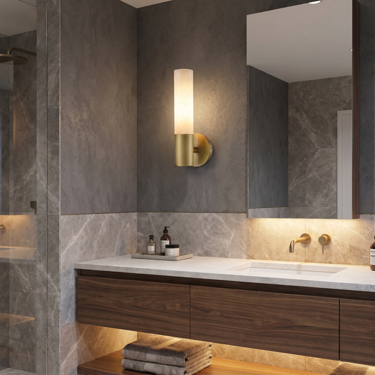 Cylinder Mini Wall Alabaster by Dalmivik, product or room detail view