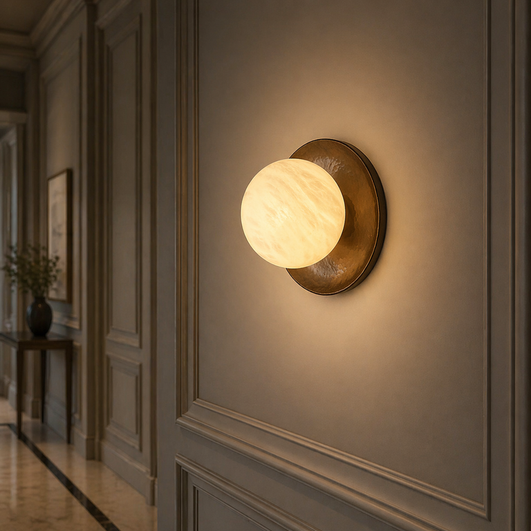 Disc Bronze Wall Alabaster by Dalmivik, product or room detail view