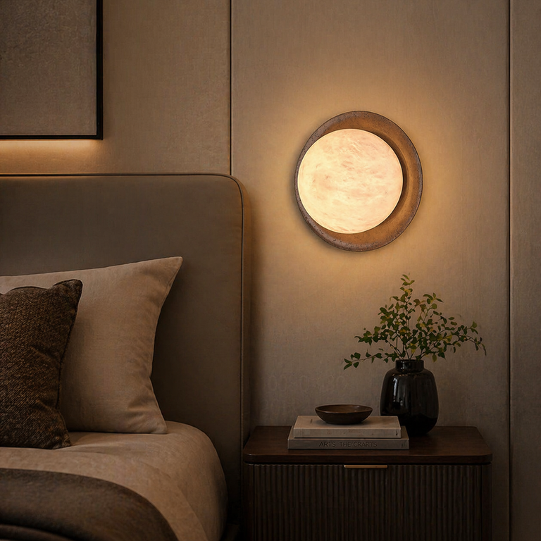 Disc Bronze Wall Alabaster by Dalmivik, product or room detail view