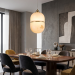 Double Orb Pendant Alabaster by Dalmivik, product or room detail view