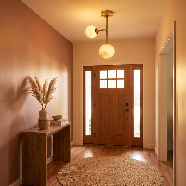 Duo Orb Ceiling Alabaster by Dalmivik, product or room detail view