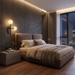 Duo Orb T-Cross Wall Alabaster by Dalmivik, product or room detail view