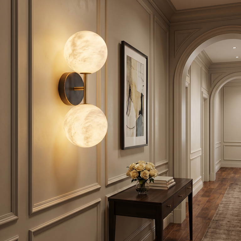 Duo/Triple Orb Wall (extra) Alabaster by Dalmivik, product or room detail view