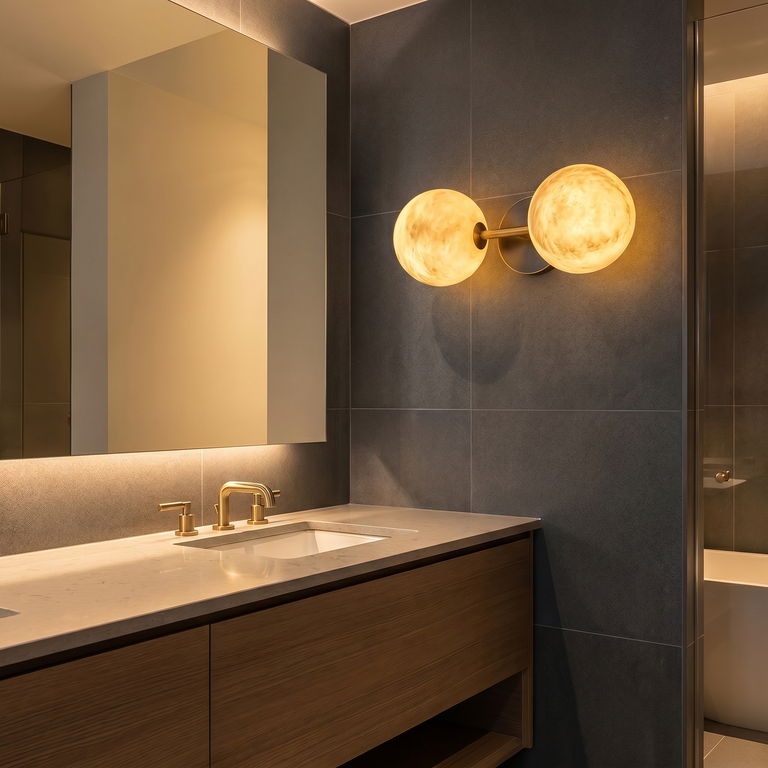 Duo/Triple Orb Wall (extra) Alabaster by Dalmivik, product or room detail view