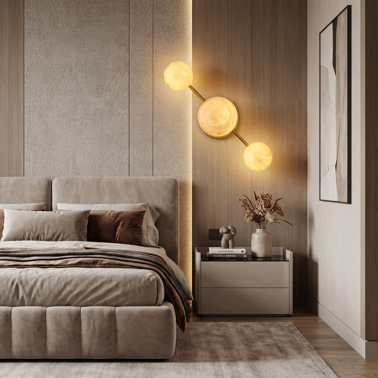 Duo/Triple Orb Wall (extra) Alabaster by Dalmivik, product or room detail view