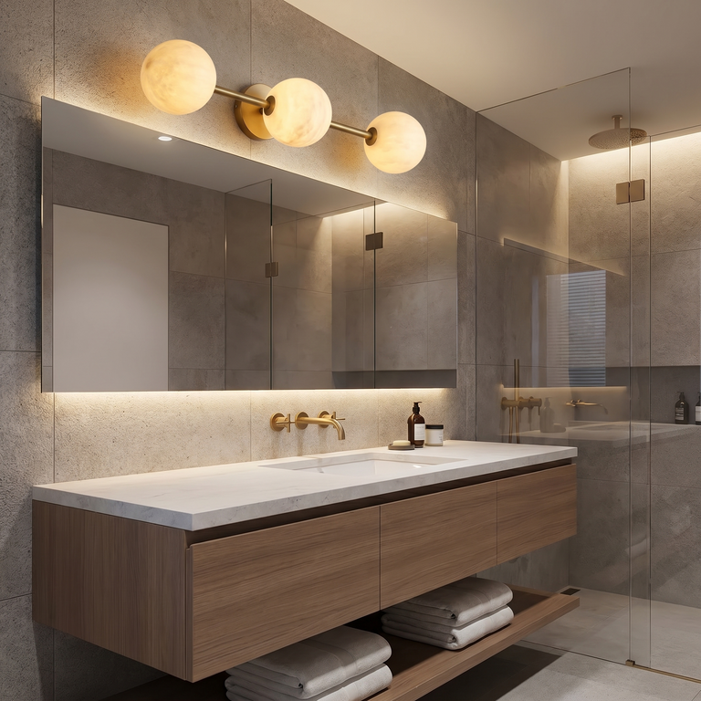 Duo/Triple Orb Wall (extra) Alabaster by Dalmivik, product or room detail view