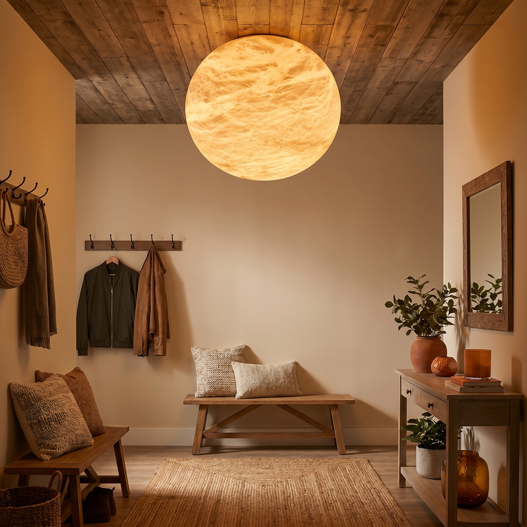Egg Shape Ceiling Alabaster by Dalmivik, product or room detail view