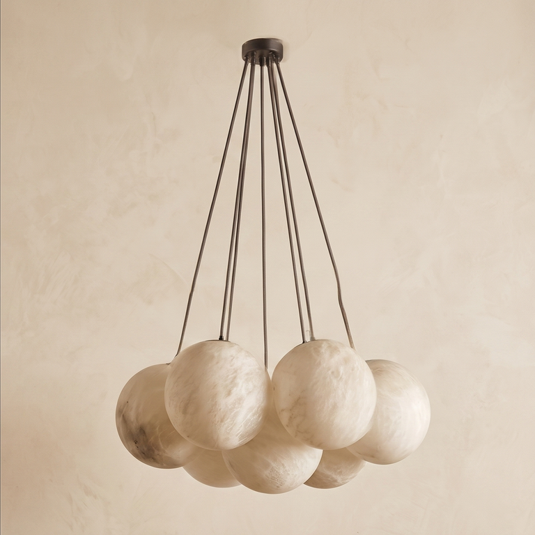 Grape Cluster Alabaster Pendant Light by Dalmivik, product or room detail view