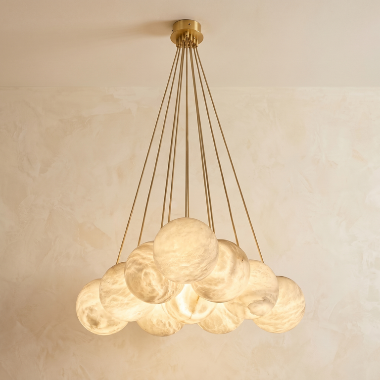 Grape Cluster Alabaster Pendant Light by Dalmivik, product or room detail view