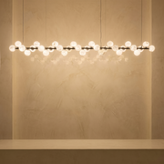Linear Grape Pendant Alabaster by Dalmivik, complete fixture view