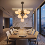 Orb Cluster Alabaster Pendant Light by Dalmivik, product or room detail view