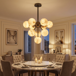 Orb Cluster Alabaster Pendant Light by Dalmivik, product or room detail view