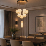 Orb Cluster Pendant Alabaster by Dalmivik, product or room detail view