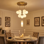 Orb Cluster Pendant Alabaster by Dalmivik, product or room detail view