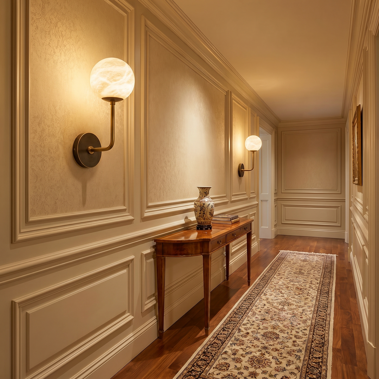 Orb Rod Wall Alabaster by Dalmivik, product or room detail view