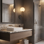 Orb Rod Wall Alabaster by Dalmivik, product or room detail view