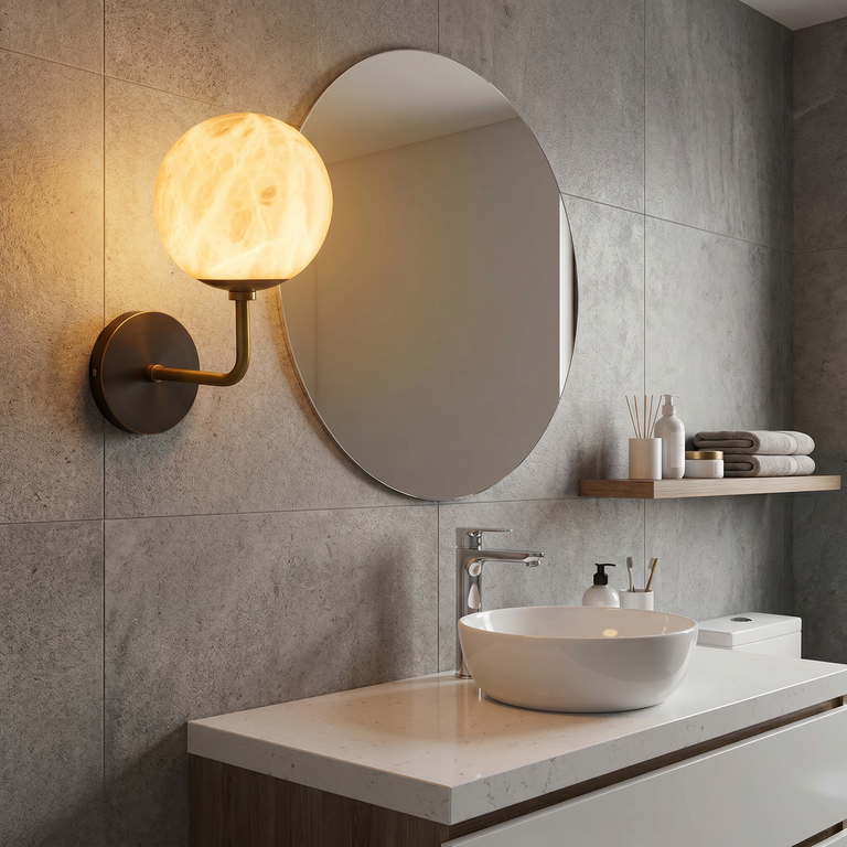 Orb Rod Wall Alabaster by Dalmivik, product or room detail view