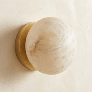 Orb Wall Classic Alabaster by Dalmivik, complete fixture view