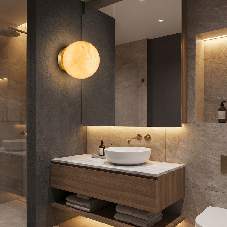 Orb Wall Classic Alabaster by Dalmivik, product or room detail view