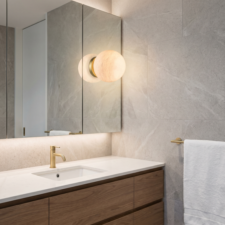 Orb Wall Classic Alabaster by Dalmivik, product or room detail view