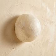 Oval Flat Wall Alabaster by Dalmivik, complete fixture view