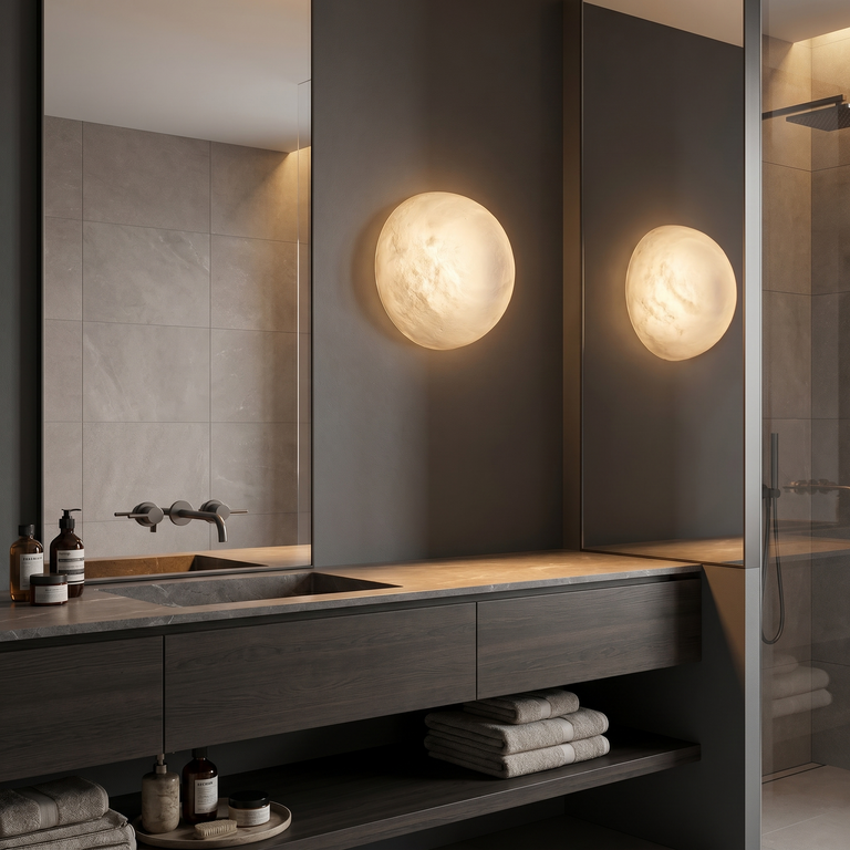 Oval Flat Wall Alabaster by Dalmivik, product or room detail view
