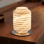 Ridged Jar Table Alabaster by Dalmivik, product or room detail view