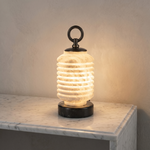 Ridged Lantern Table Alabaster by Dalmivik, product or room detail view
