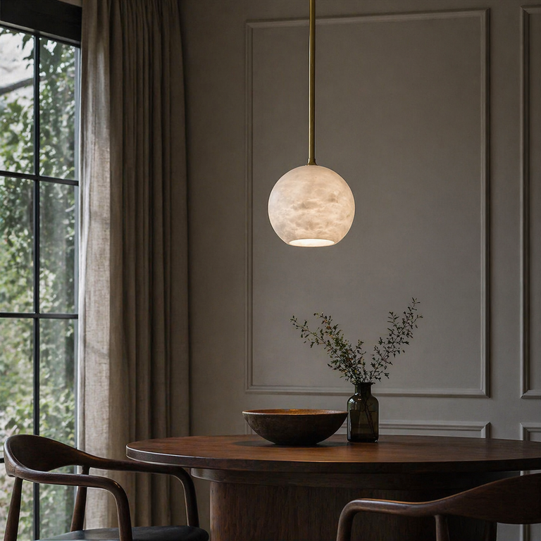 Silver Disc Cluster Ceiling Alabaster by Dalmivik, product or room detail view