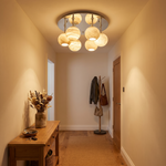 Silver Disc Cluster Ceiling Alabaster by Dalmivik, product or room detail view