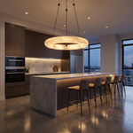 Single Ring Pendant Alabaster by Dalmivik, product or room detail view