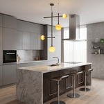 Truss & Cluster Mix Alabaster Pendant Light by Dalmivik, product or room detail view