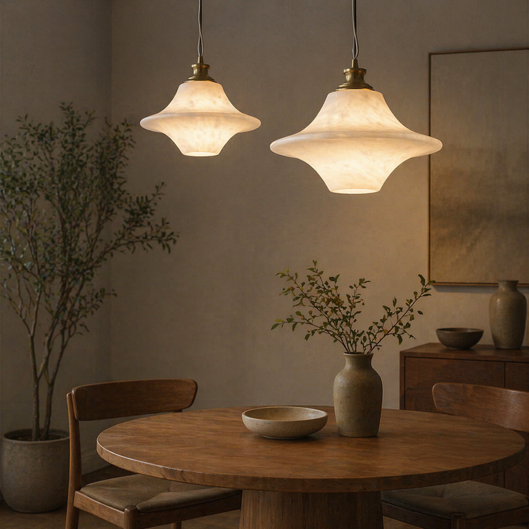 UFO Pendant Alabaster by Dalmivik, product or room detail view