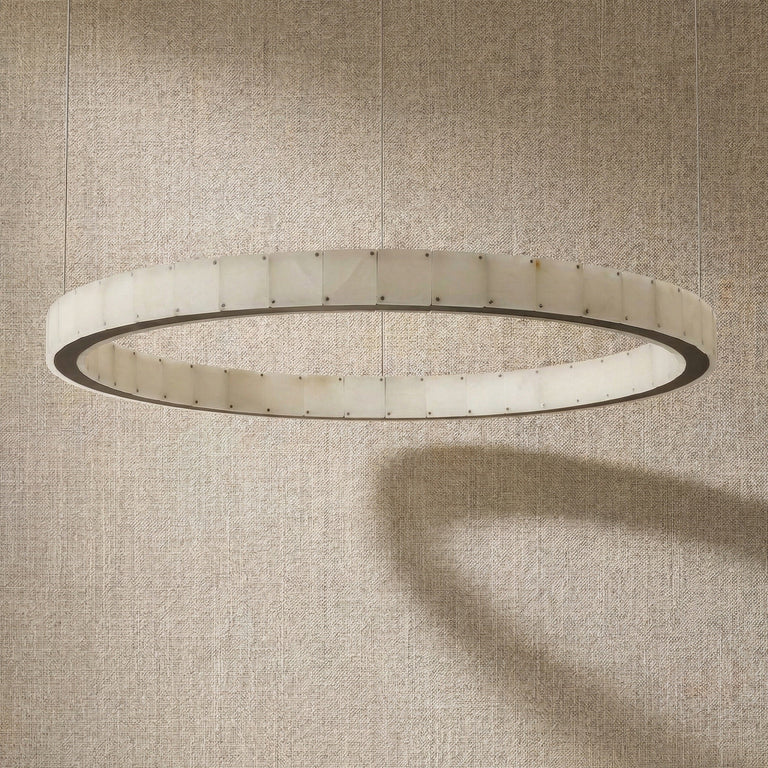 Madison Round Alabaster Chandelier by Dalmivik, product or room detail view