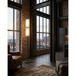 Harmon Modern Alabaster Floor Lamp 65.4" H by Dalmivik, product or room detail view