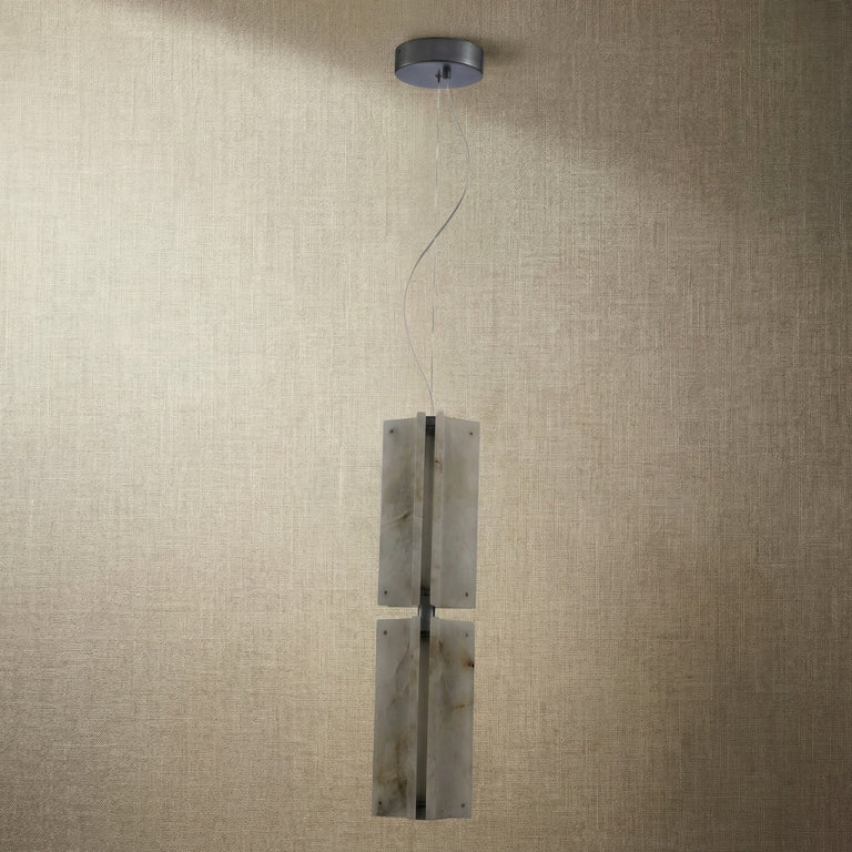 Harmon Modern Alabaster Pendant Light 5.9" by Dalmivik, product or room detail view