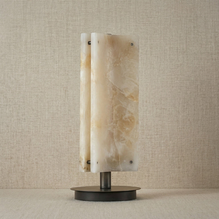 Harmon Modern Alabaster Table Lamp 6.3" by Dalmivik, product or room detail view